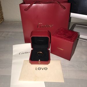 Cartier Pink Gold Wedding Band